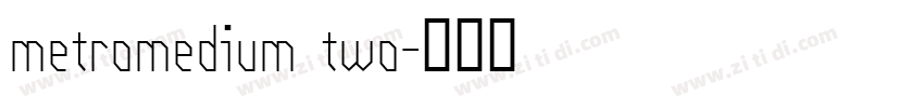 metromedium two字体转换